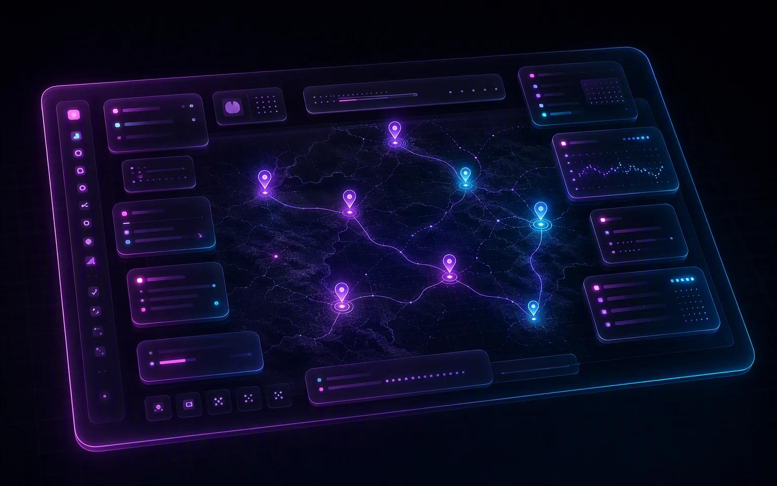 Interface of the “Maps” widget